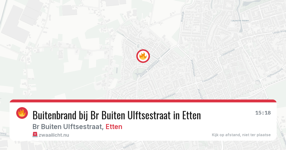 Buitenbrand bij Br Buiten Ulftsestraat in Etten — 1 feb 2026