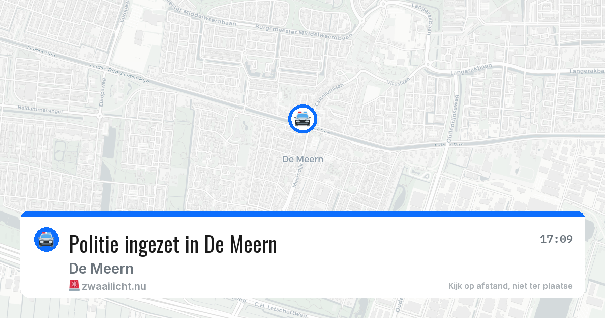 Politie ingezet in De Meern — 5 mei 2026 | 🚨 Zwaailicht.nu