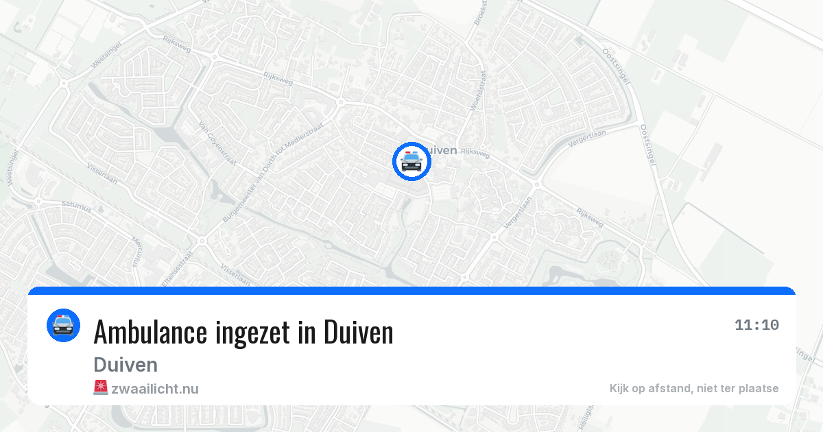 Ambulance ingezet in Duiven — 19 jul 2026