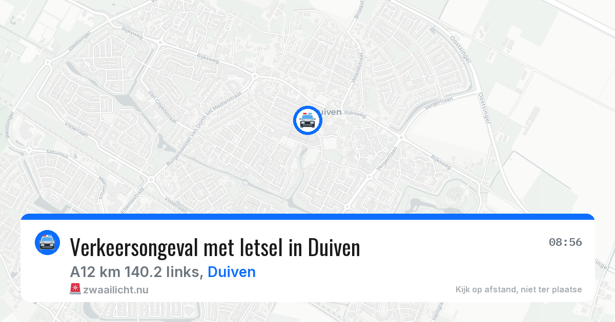 Verkeersongeval met letsel in Duiven — 23 mrt 2026