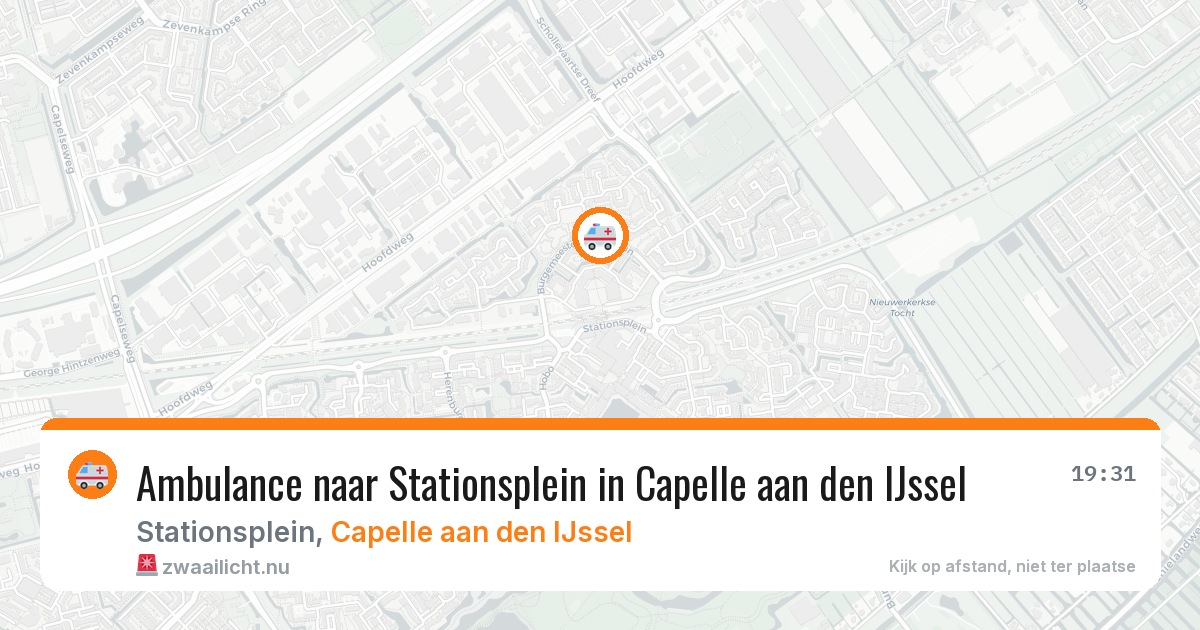 Ambulance naar Stationsplein in Capelle aan den IJssel — 23 mrt 2026