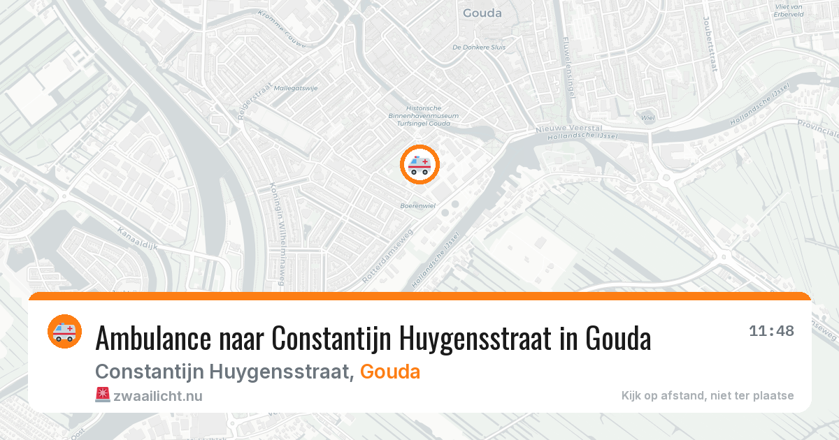 Ambulance naar Constantijn Huygensstraat in Gouda — 15 jul 2026