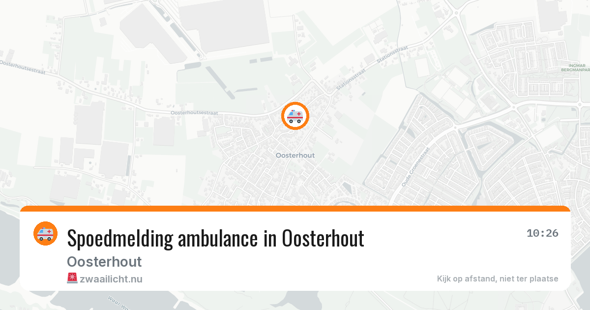 Spoedmelding ambulance in Oosterhout — 11 apr 2026