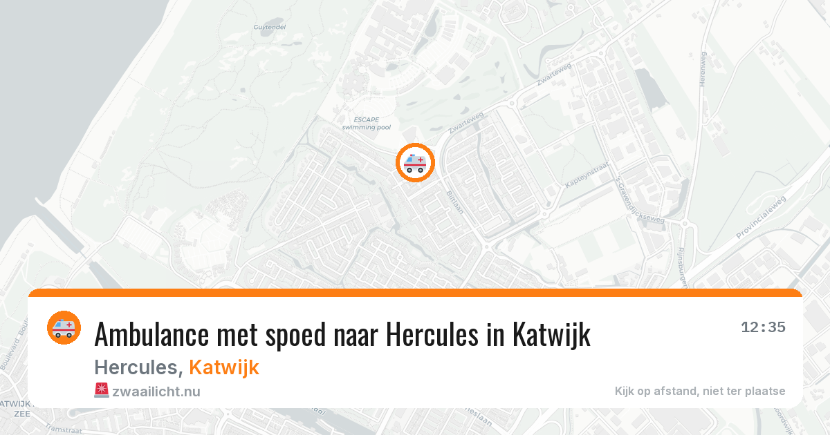 Ambulance met spoed naar Hercules in Katwijk — 13 jul 2026