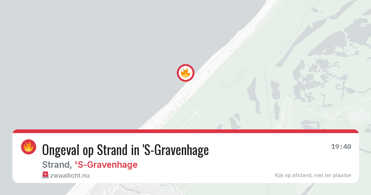 Ongeval op Strand in 'S-Gravenhage — 14 mei 2026