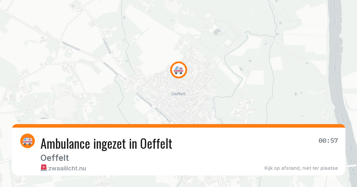 Ambulance ingezet in Oeffelt — 17 jun 2026
