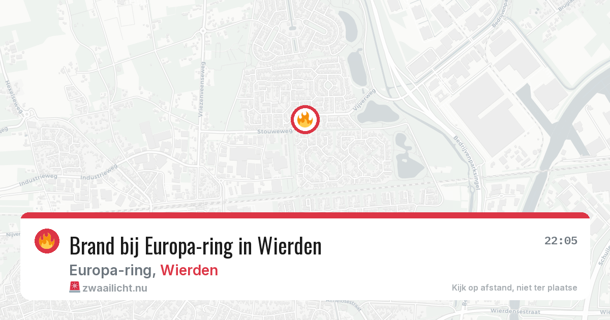 Brand bij Europa-ring in Wierden — 6 jun 2026