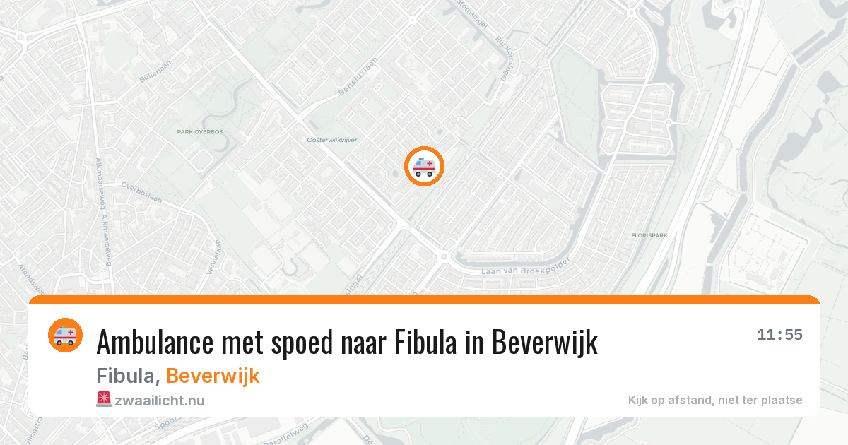 Ambulance met spoed naar Fibula in Beverwijk — 1 apr 2026