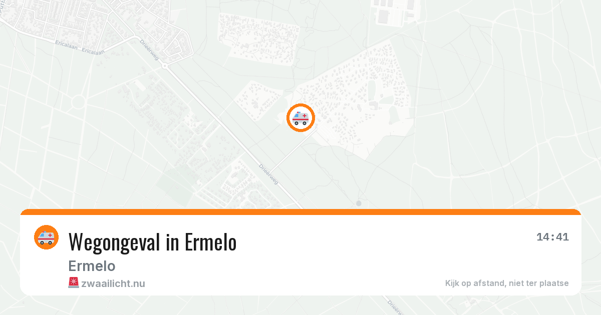 Wegongeval in Ermelo — 4 mei 2026
