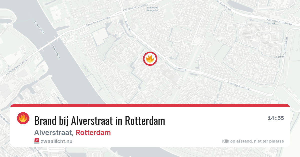 Brand bij Alverstraat in Rotterdam — 26 jul 2026