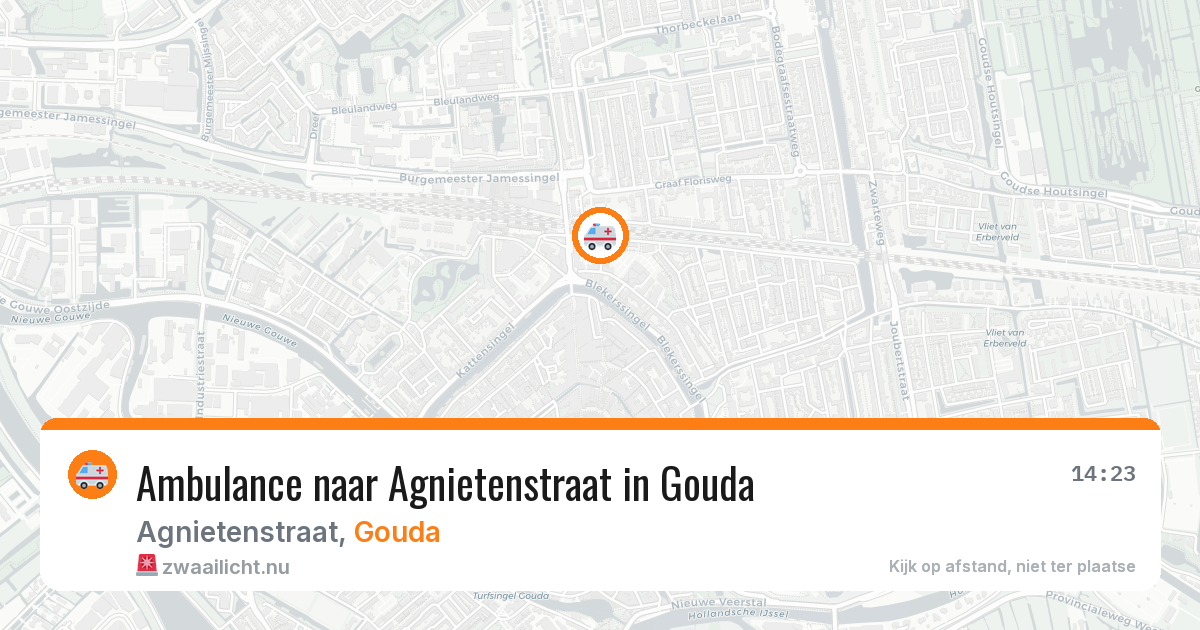 Ambulance naar Agnietenstraat in Gouda — 26 mrt 2026