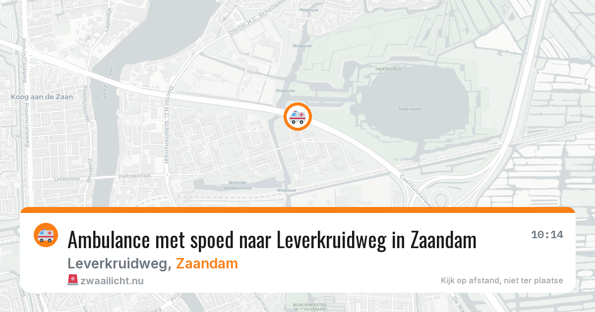 Ambulance met spoed naar Leverkruidweg in Zaandam — 18 mei 2026