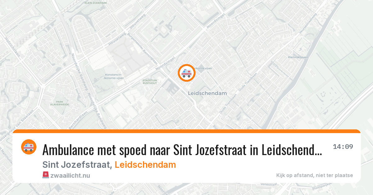 Ambulance met spoed naar Sint Jozefstraat in Leidschendam — 1 jun 2026