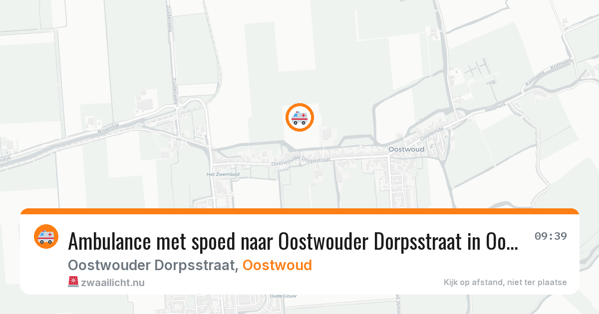 Ambulance met spoed naar Oostwouder Dorpsstraat in Oostwoud — 4 feb 2026