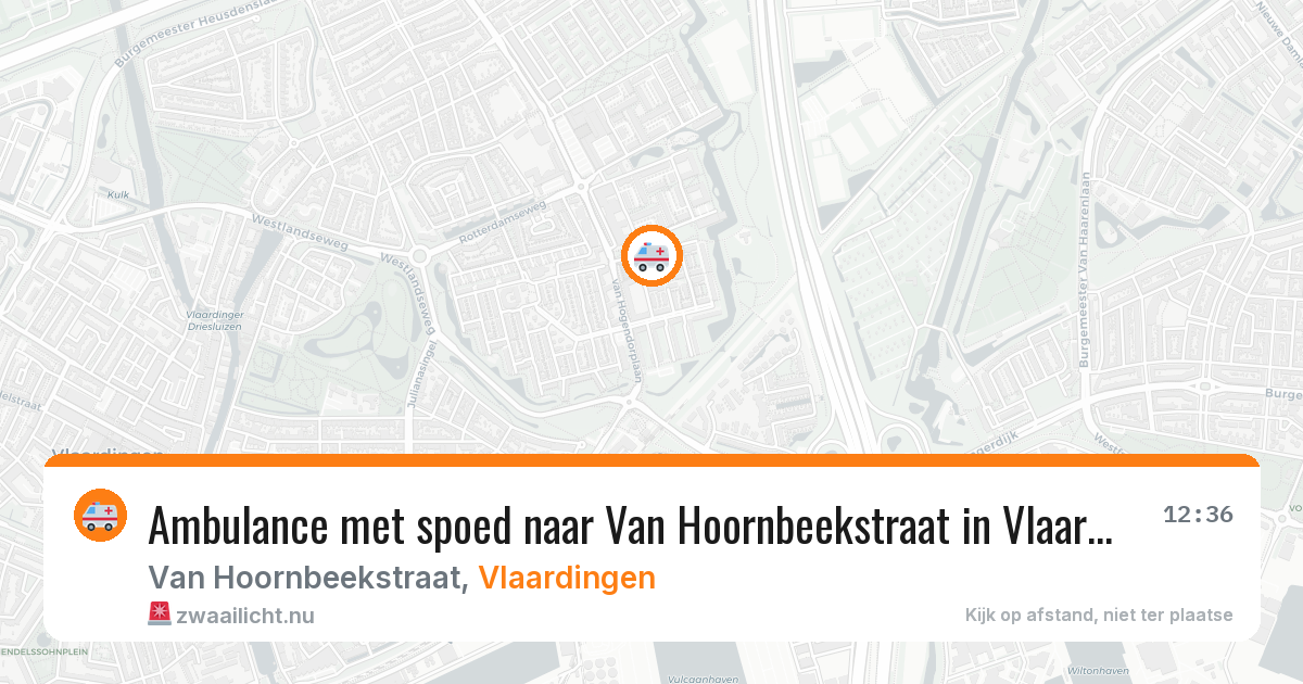 Ambulance met spoed naar Van Hoornbeekstraat in Vlaardingen — 5 mei 2026