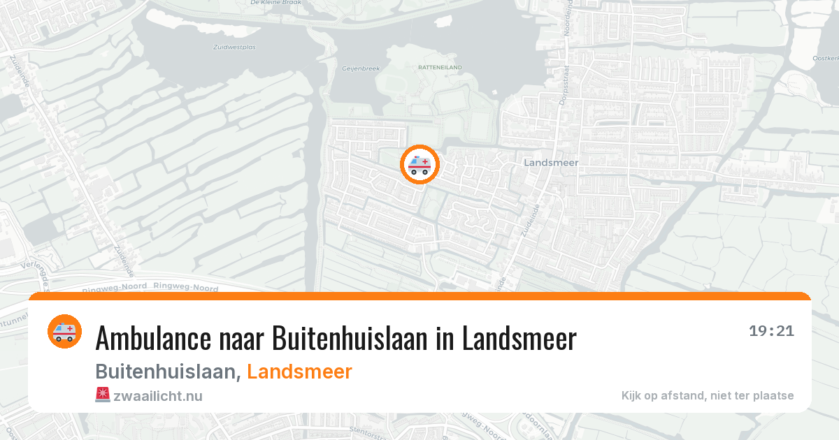 Ambulance naar Buitenhuislaan in Landsmeer — 17 jul 2026