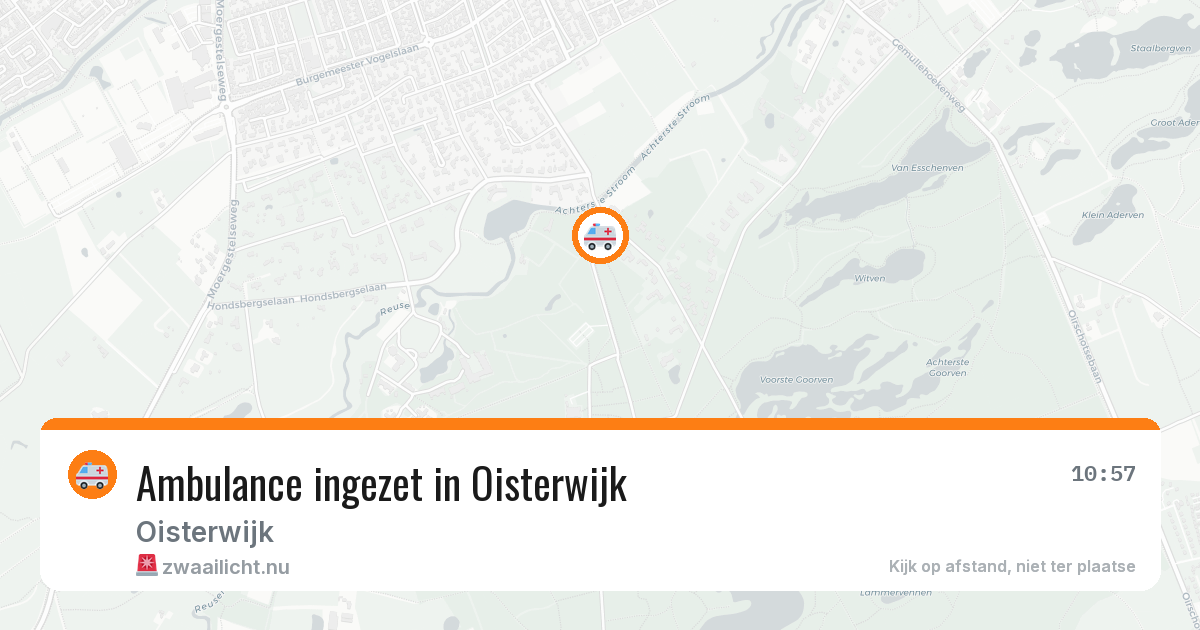 Ambulance ingezet in Oisterwijk — 10 jul 2026