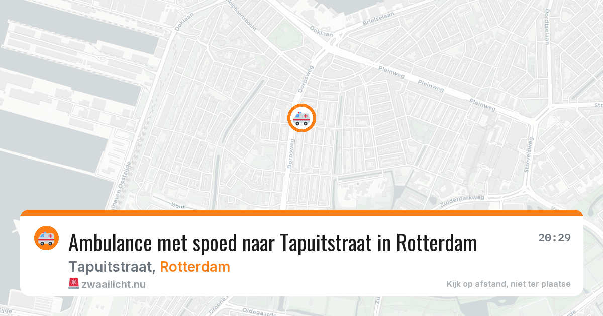 Ambulance met spoed naar Tapuitstraat in Rotterdam — 24 jul 2026