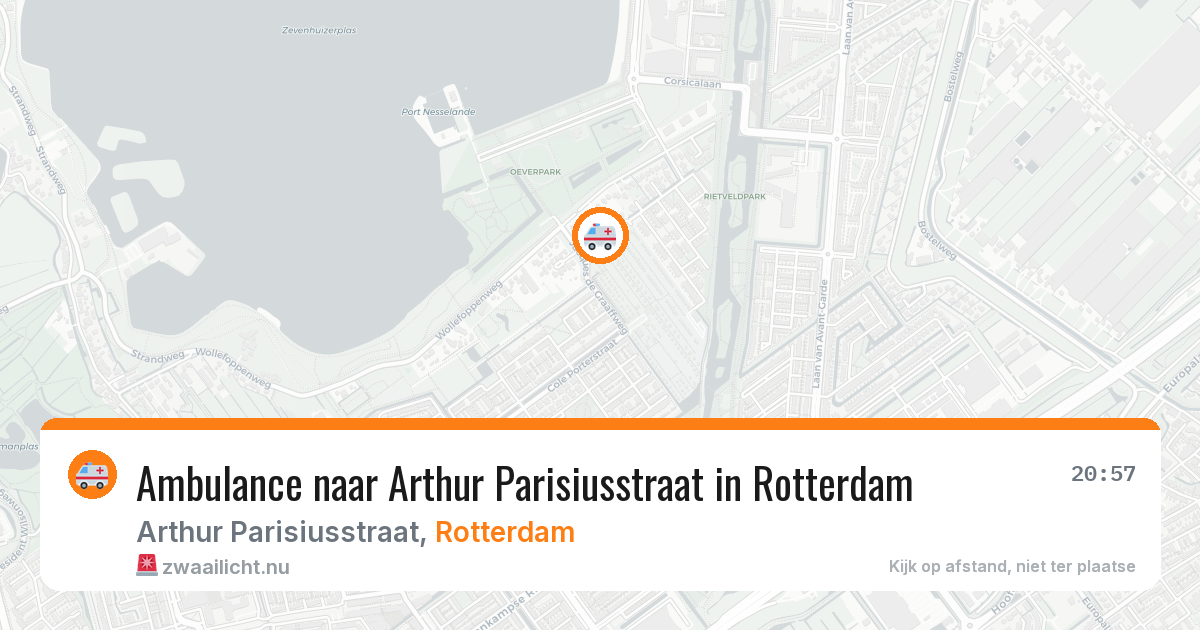 Ambulance naar Arthur Parisiusstraat in Rotterdam — 23 jul 2026