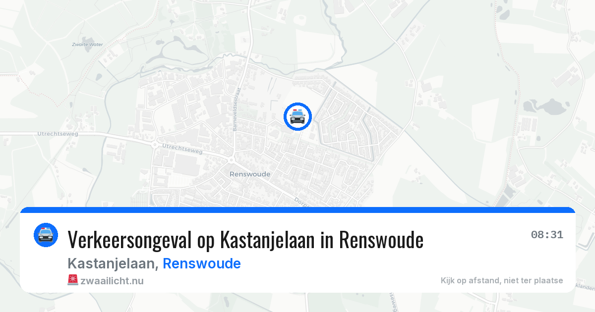 Verkeersongeval op Kastanjelaan in Renswoude — 27 mei 2026