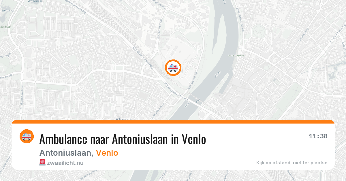 Ambulance naar Antoniuslaan in Venlo — 2 jun 2026