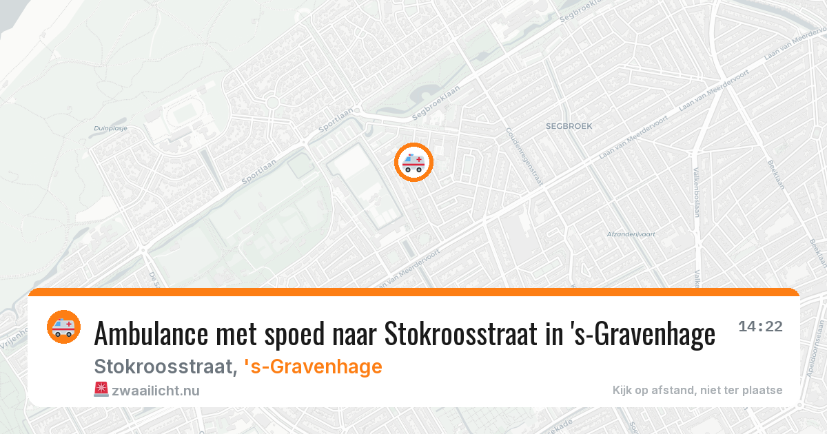 Ambulance met spoed naar Stokroosstraat in 's-Gravenhage — 3 feb 2026