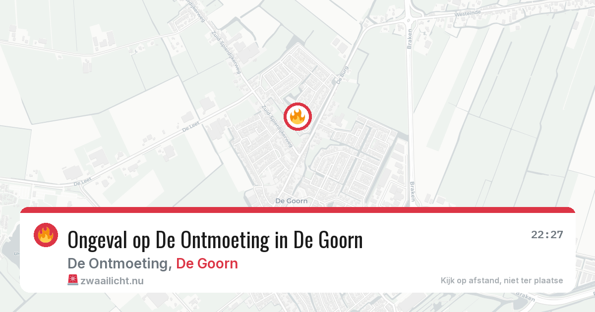 Ongeval op De Ontmoeting in De Goorn — 13 apr 2026