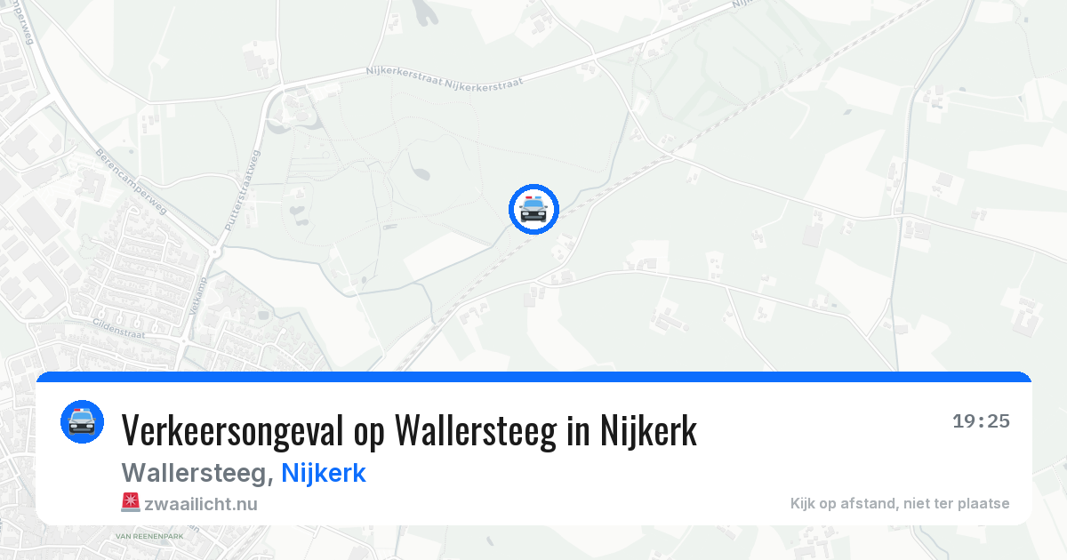 Verkeersongeval op Wallersteeg in Nijkerk — 25 jul 2026