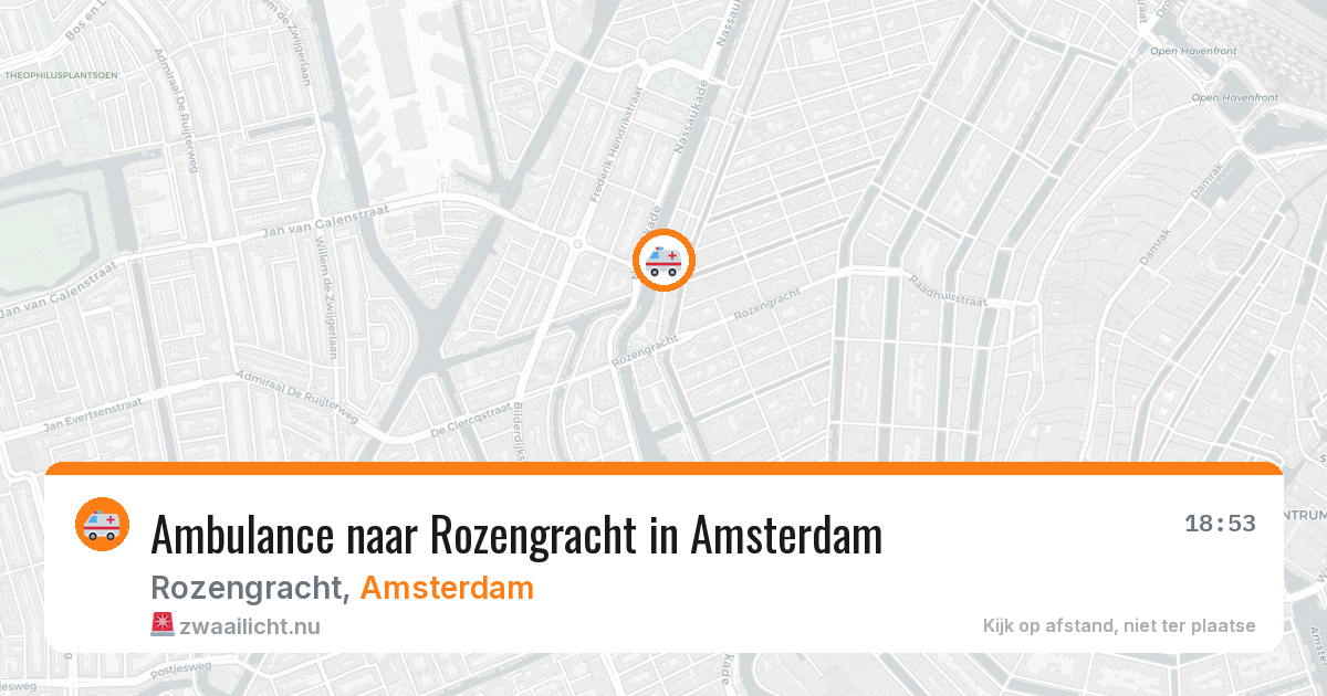 Ambulance naar Rozengracht in Amsterdam — 25 jul 2026