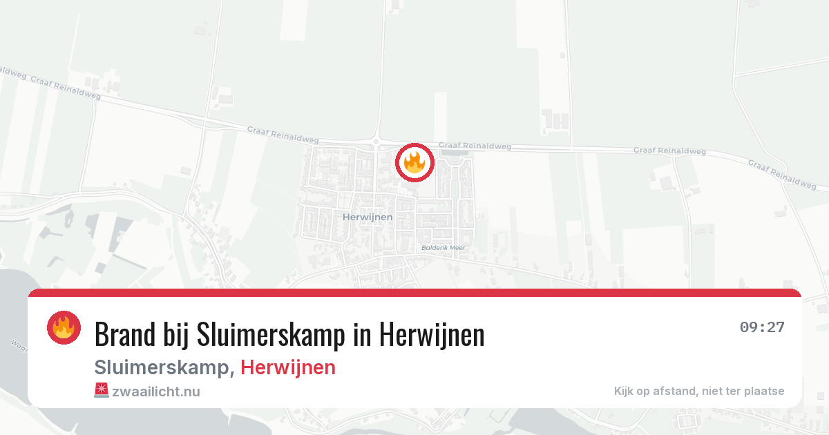 Brand bij Sluimerskamp in Herwijnen — 13 feb 2026