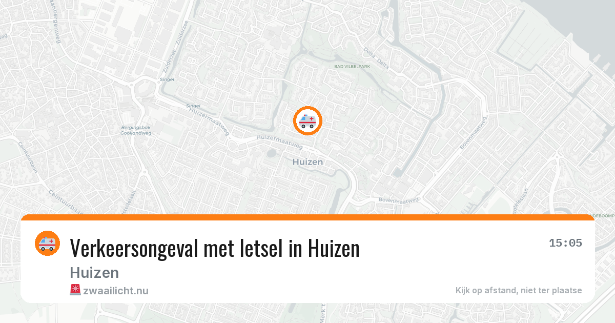 Verkeersongeval met letsel in Huizen — 4 jun 2026