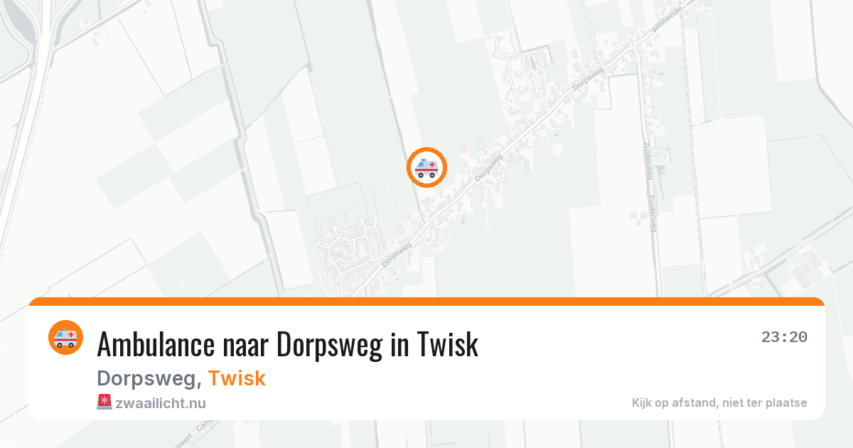 Ambulance naar Dorpsweg in Twisk — 26 mei 2026