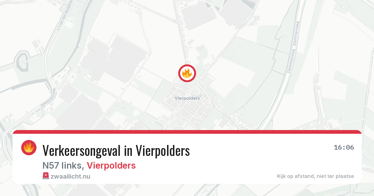 Verkeersongeval in Vierpolders — 13 mrt 2026