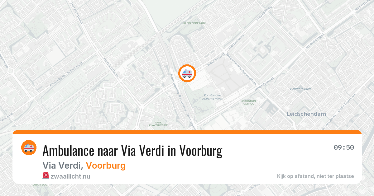 Ambulance naar Via Verdi in Voorburg — 15 jul 2026