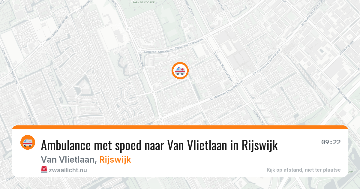 Ambulance met spoed naar Van Vlietlaan in Rijswijk — 1 jun 2026