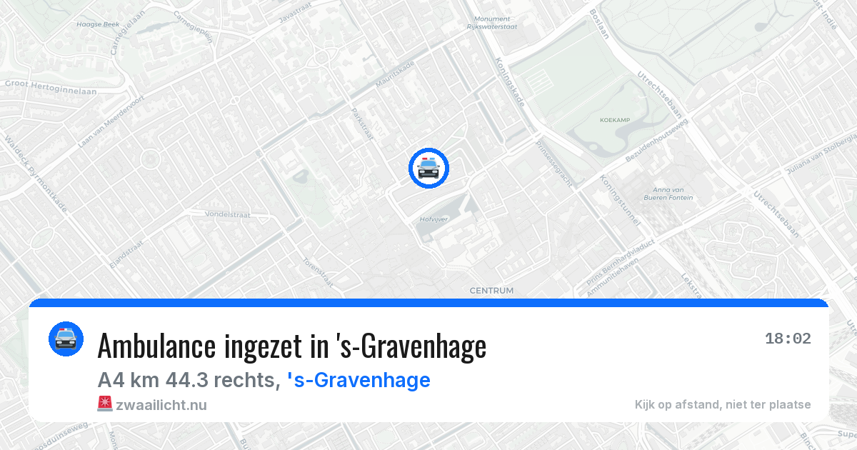 Ambulance ingezet in 's-Gravenhage — 6 jun 2026