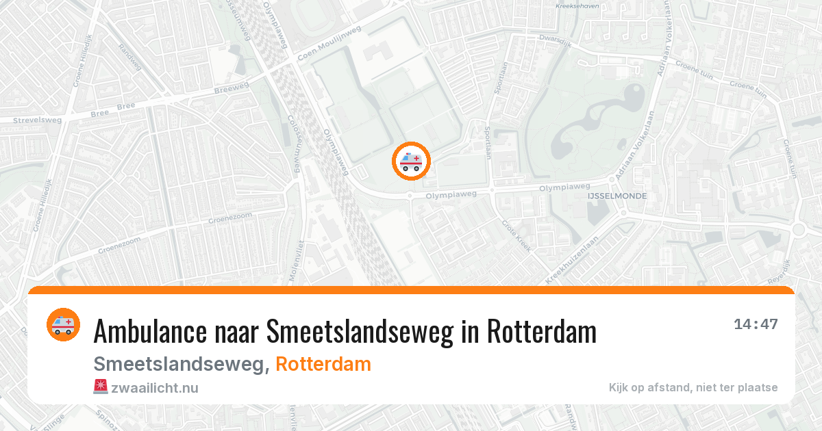 Ambulance naar Smeetslandseweg in Rotterdam — 23 mei 2026