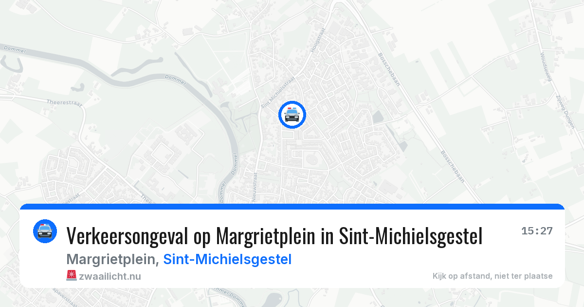 Verkeersongeval op Margrietplein in Sint-Michielsgestel — 7 jul 2026