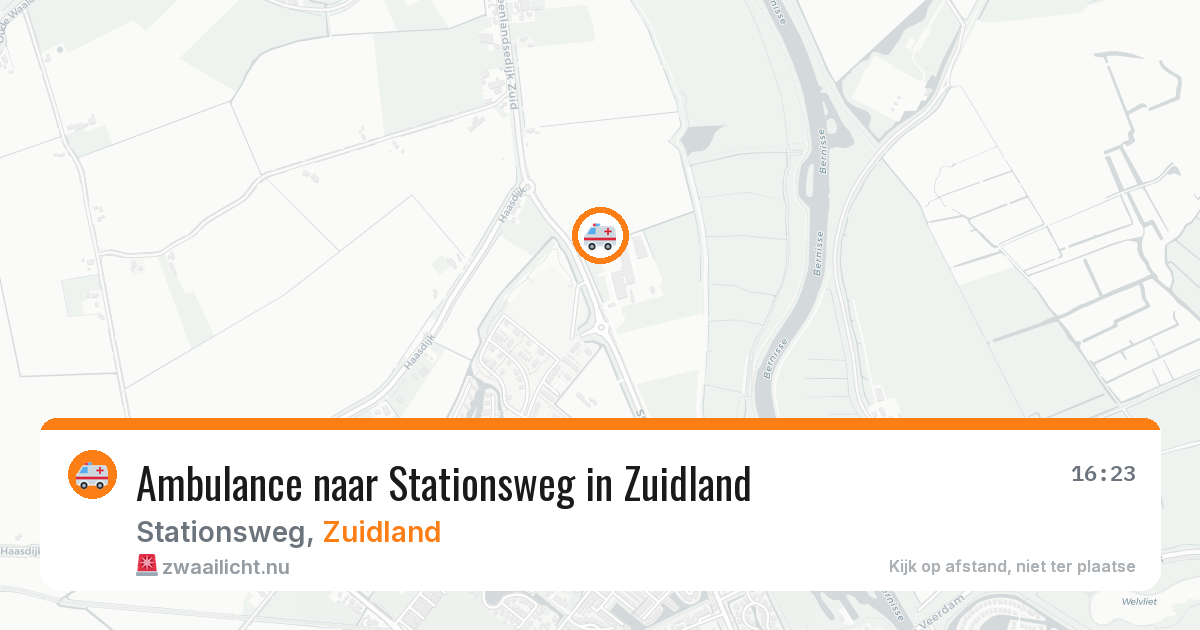 Ambulance naar Stationsweg in Zuidland — 31 mrt 2026