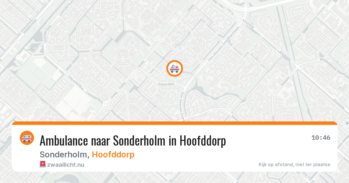 Ambulance naar Sonderholm in Hoofddorp — 24 jul 2026