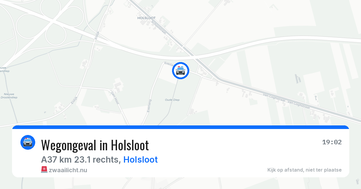 Wegongeval in Holsloot — 15 apr 2026