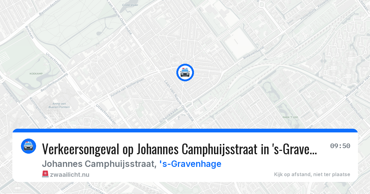 Verkeersongeval op Johannes Camphuijsstraat in 's-Gravenhage — 24 jul 2026