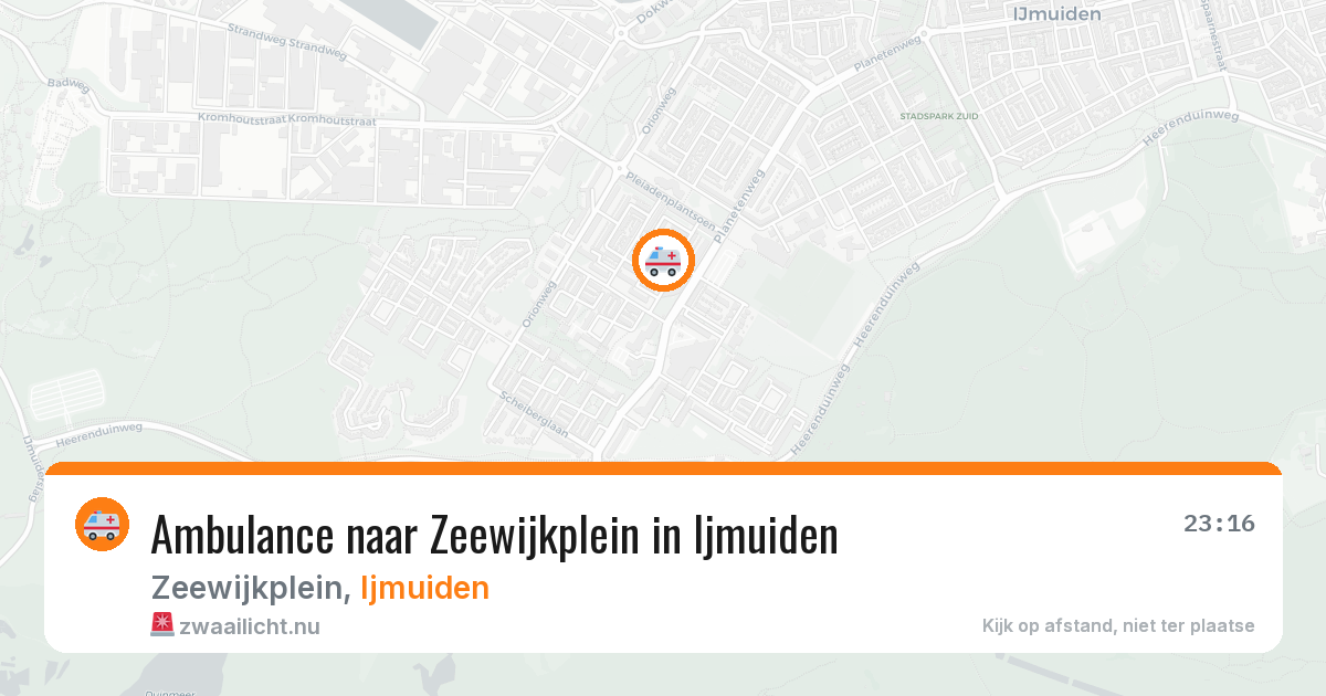 Ambulance naar Zeewijkplein in Ijmuiden — 6 jun 2026