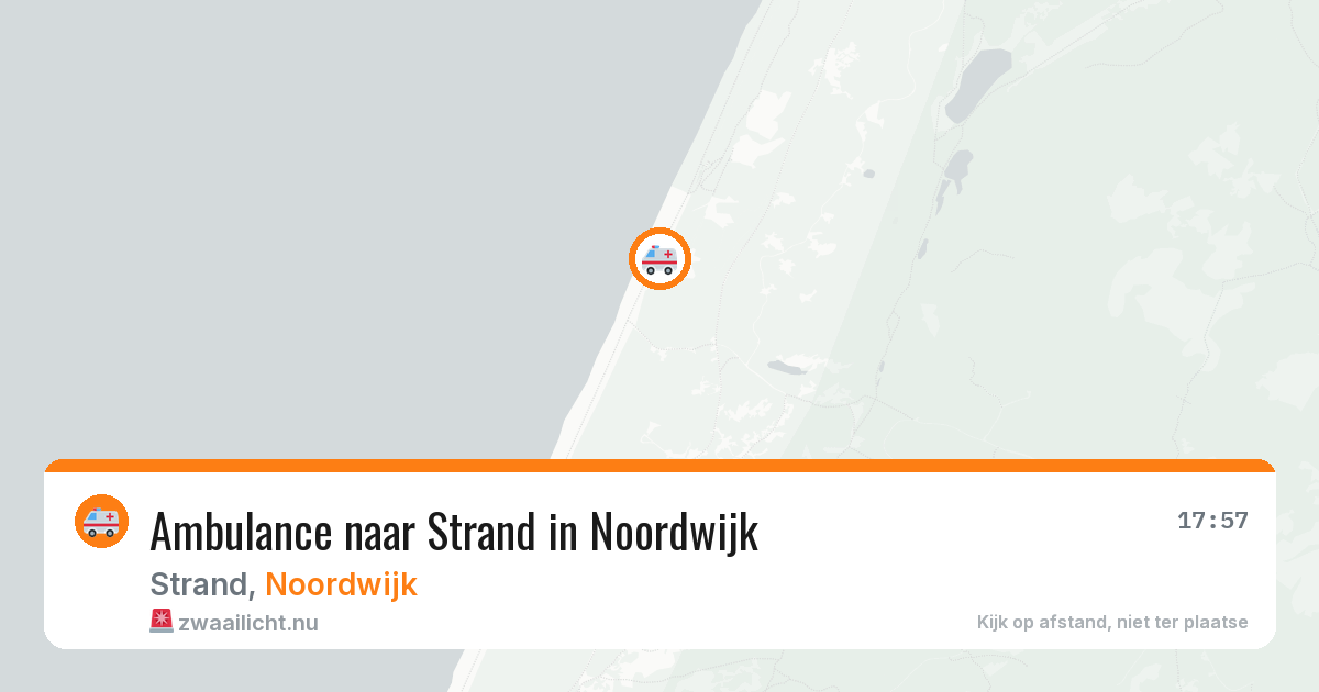 Ambulance naar Strand in Noordwijk — 24 mei 2026