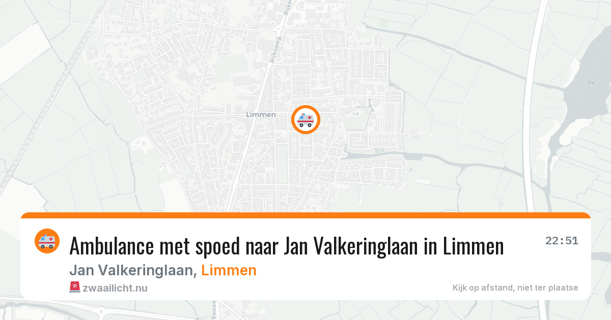 Ambulance met spoed naar Jan Valkeringlaan in Limmen — 10 jul 2026