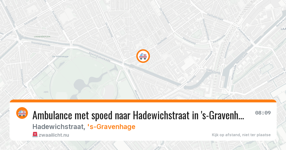 Ambulance met spoed naar Hadewichstraat in 's-Gravenhage — 22 jul 2026