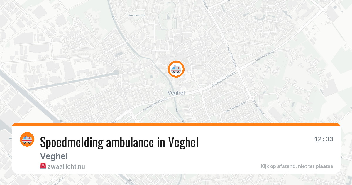 Spoedmelding ambulance in Veghel — 14 jul 2026