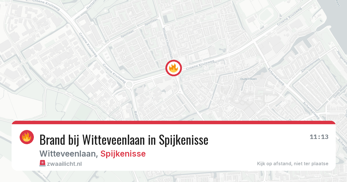 Brand bij Witteveenlaan in Spijkenisse — 27 jul 2026