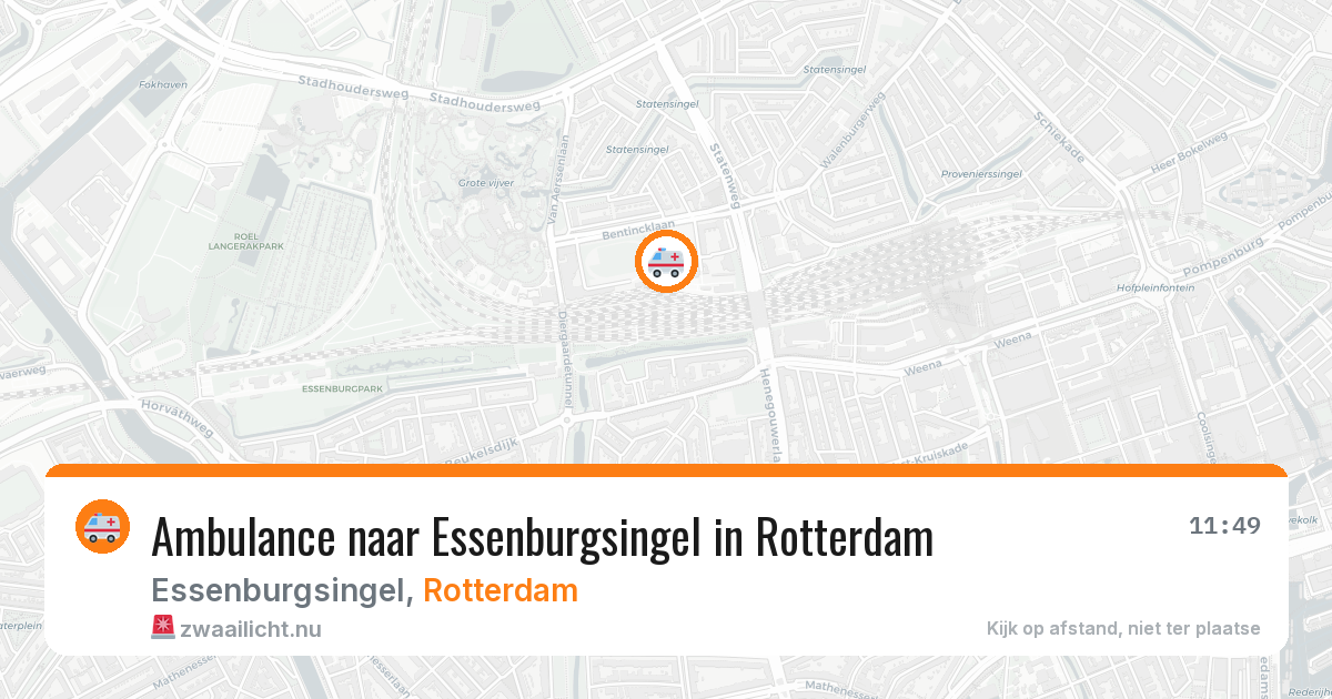 Ambulance naar Essenburgsingel in Rotterdam — 20 mei 2026