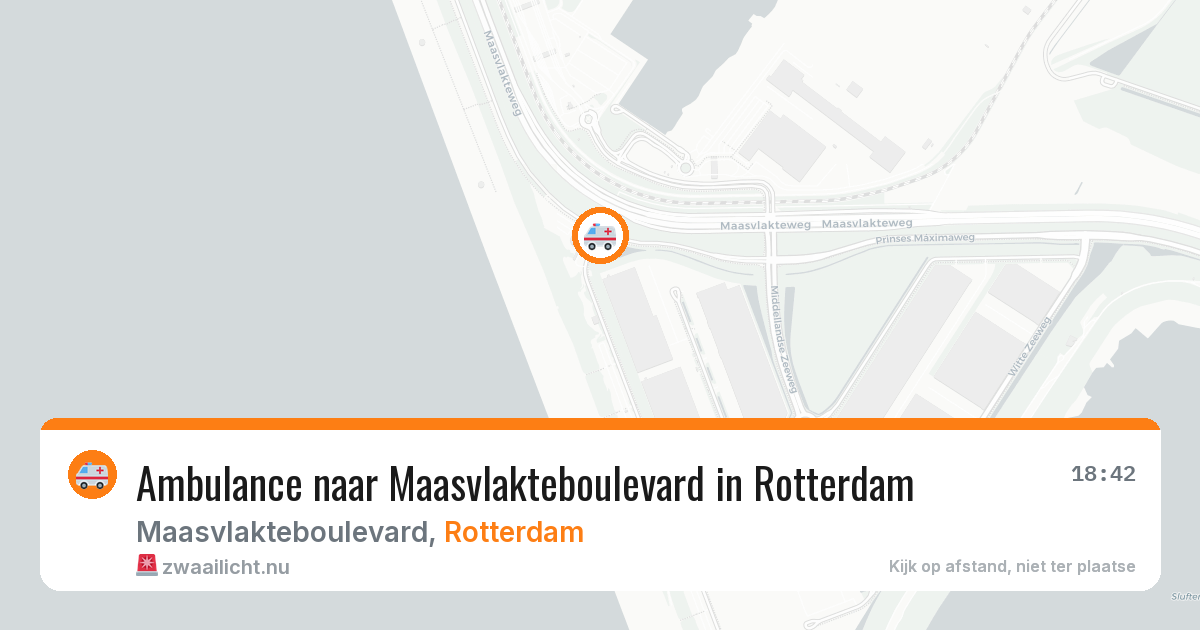 Ambulance naar Maasvlakteboulevard in Rotterdam — 26 jul 2026